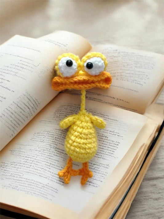 Funny Crochet Duck Keychain, Handmade Amigurumi Duck Plush, Cute Yellow Duck Charm, Mini Crochet Animal, Duck Lover Gift