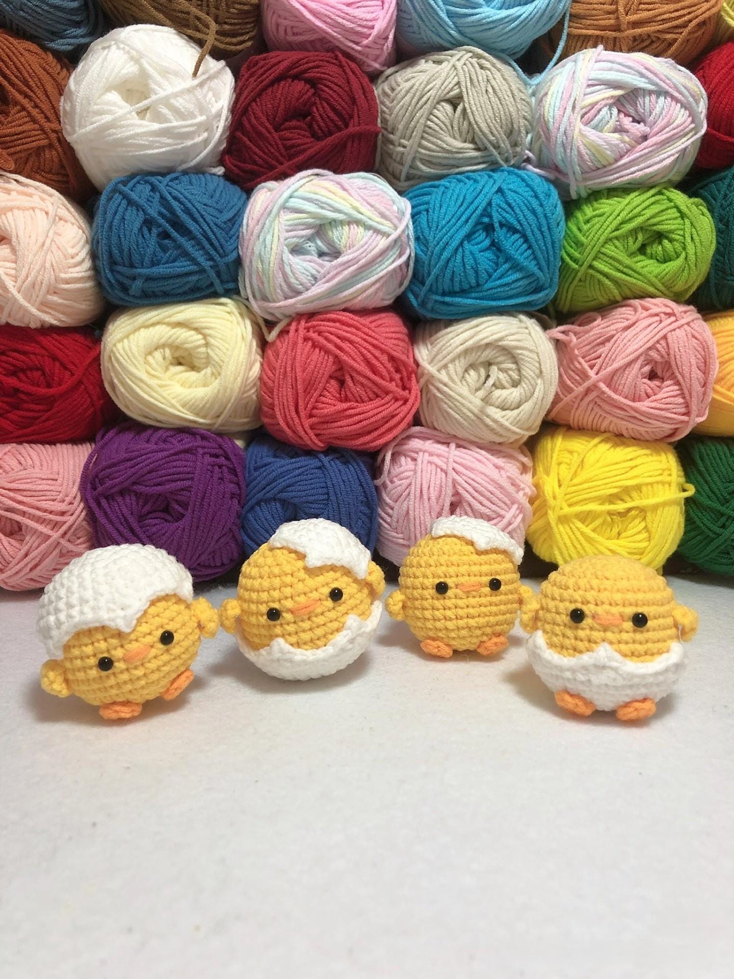Crochet Easter Chick – Amigurumi Baby Chick in Egg – Handmade Spring Decor – Cute Mini Chick Plush – Easter Basket Gift, Crochet Chick