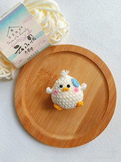 Cute Crochet Chick Keychain, Amigurumi Chick, Kawaii Bird Plush Keyring, Handmade Animal Gift, Cute Bag Charm Accessory, Crochet Keychain