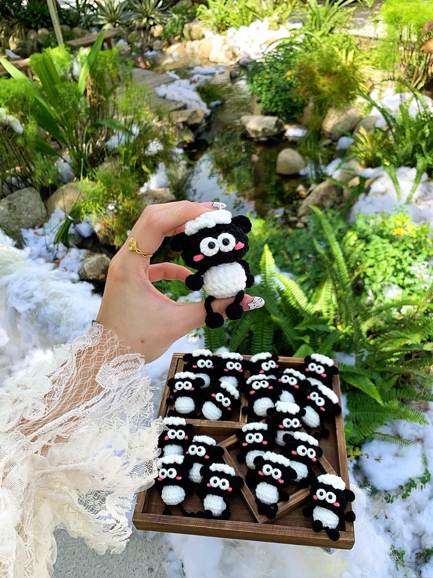 Cute Sheep Crochet Doll – Kawaii Lamb Amigurumi – Crochet Sheep Keychain – Handmade Animal Toy – Small Crochet Gift, Shaun the Sheep